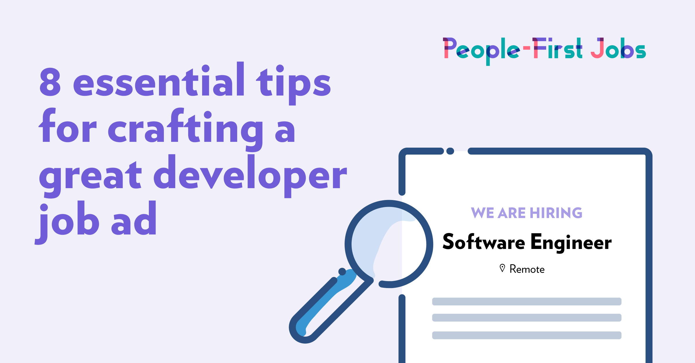 How to write a great job ad for developers