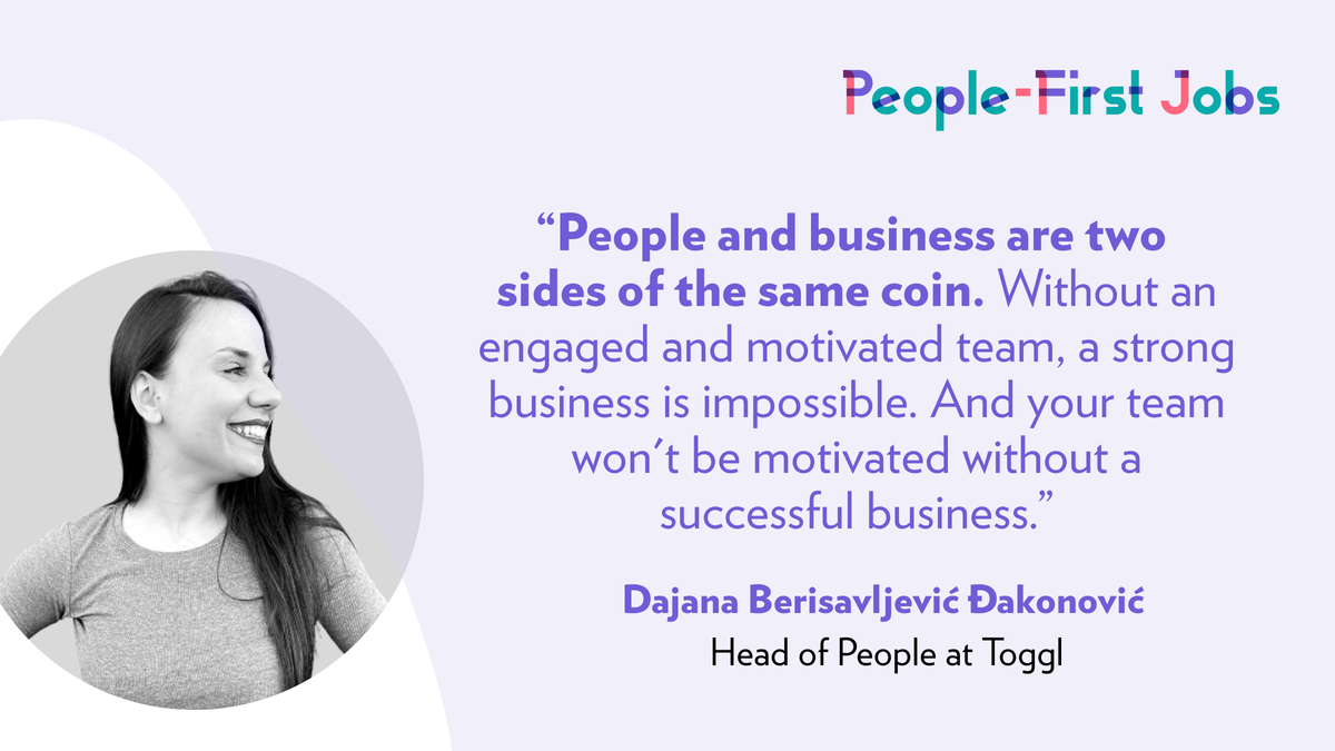 Insights from a people-first leader: Dajana Berisavljević Đakonović from Toggl